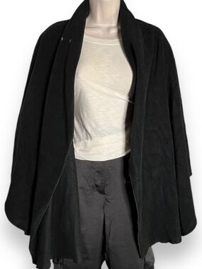 PLUTO Lingerie Peony Wrap in Black Soft & Cozy Lounge ONE SIZE NWT